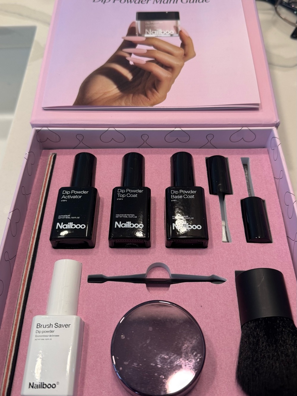Nailboo Dip Powder Nail Kit with 6 additional colors